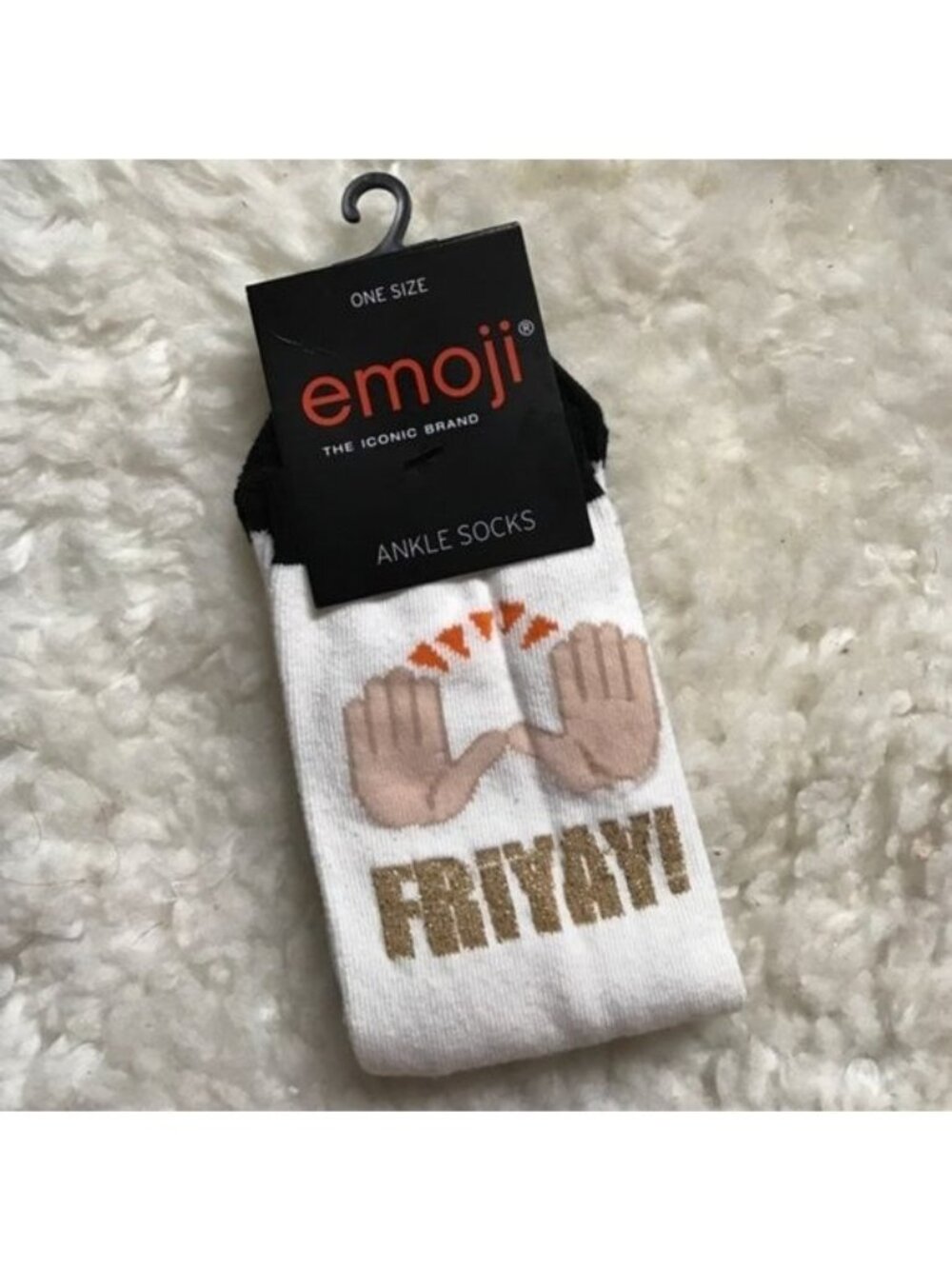 Topshop Emoji Amen FriYAY Socks Friday Emoticon